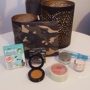 Tarte Magnetic Palette with assorted makeup